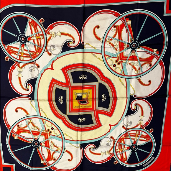 Hermes 100% Silk Scarf - EUC with COA - Picture 10 of 13